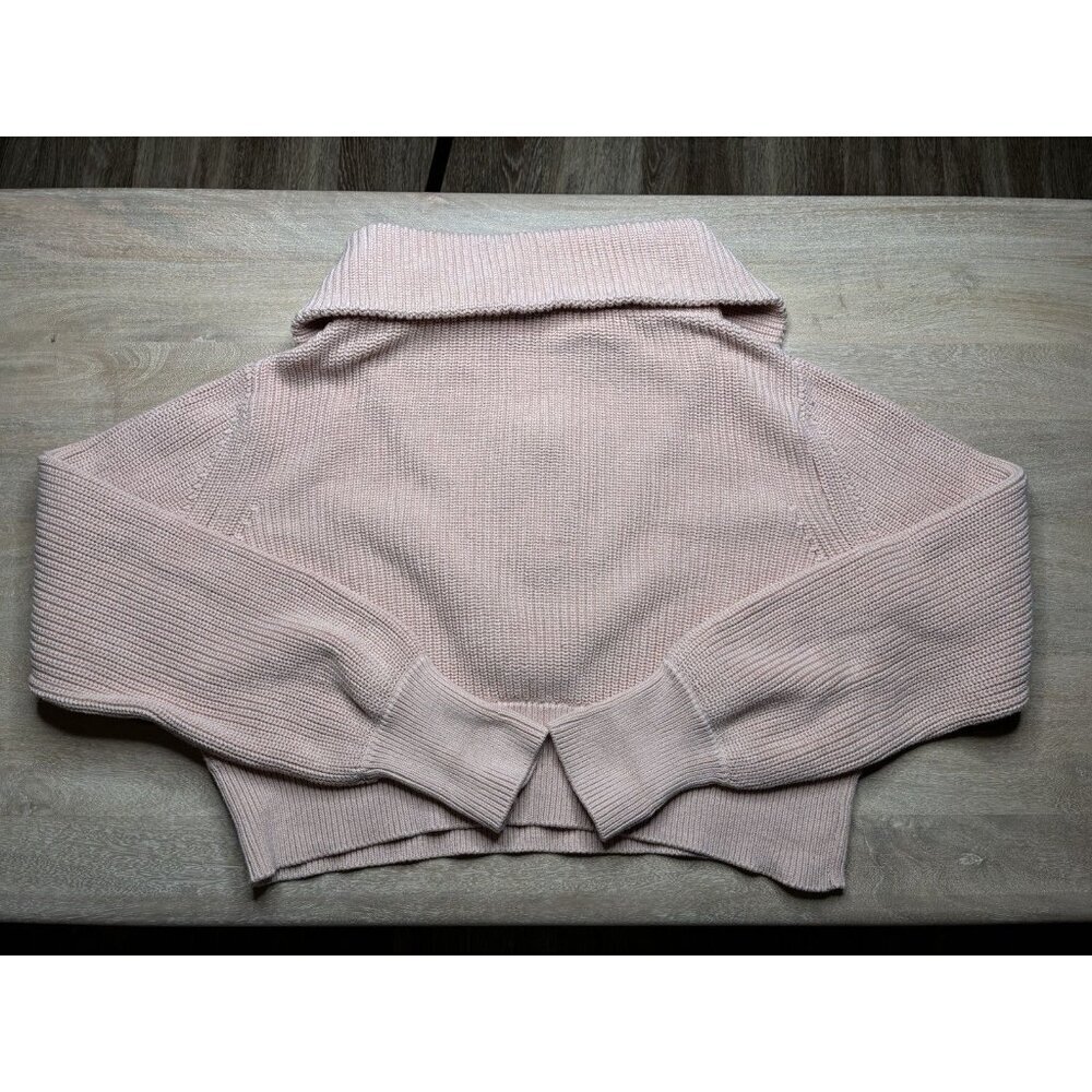 Varley Mentone Half-Zip Knit Pullover Pale Mauve Large - Picture 5 of 9